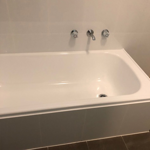 Bathroom after resurfacing